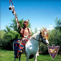 Tribal Member On Horse